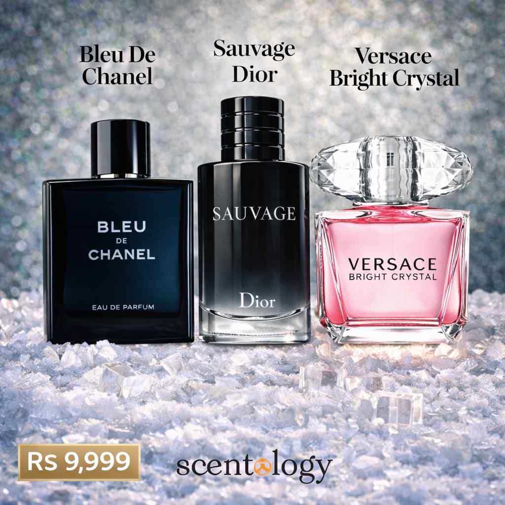 Premium Perfume Bleu De Chanel, Sauvage Dior & Versace Bright