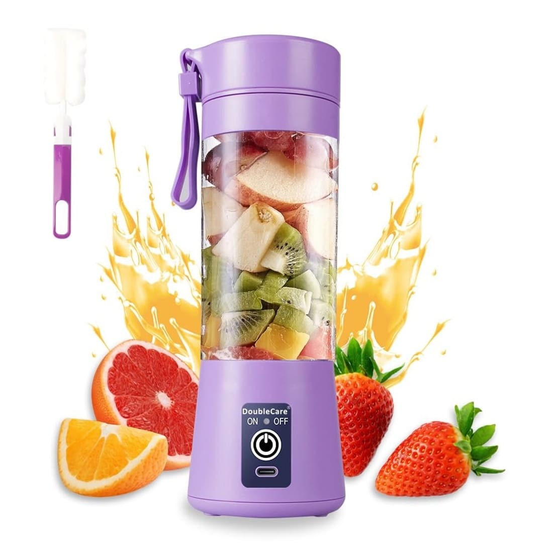 Portable Mini Juicer Blender - USB Rechargeable Personal Smoothie Maker